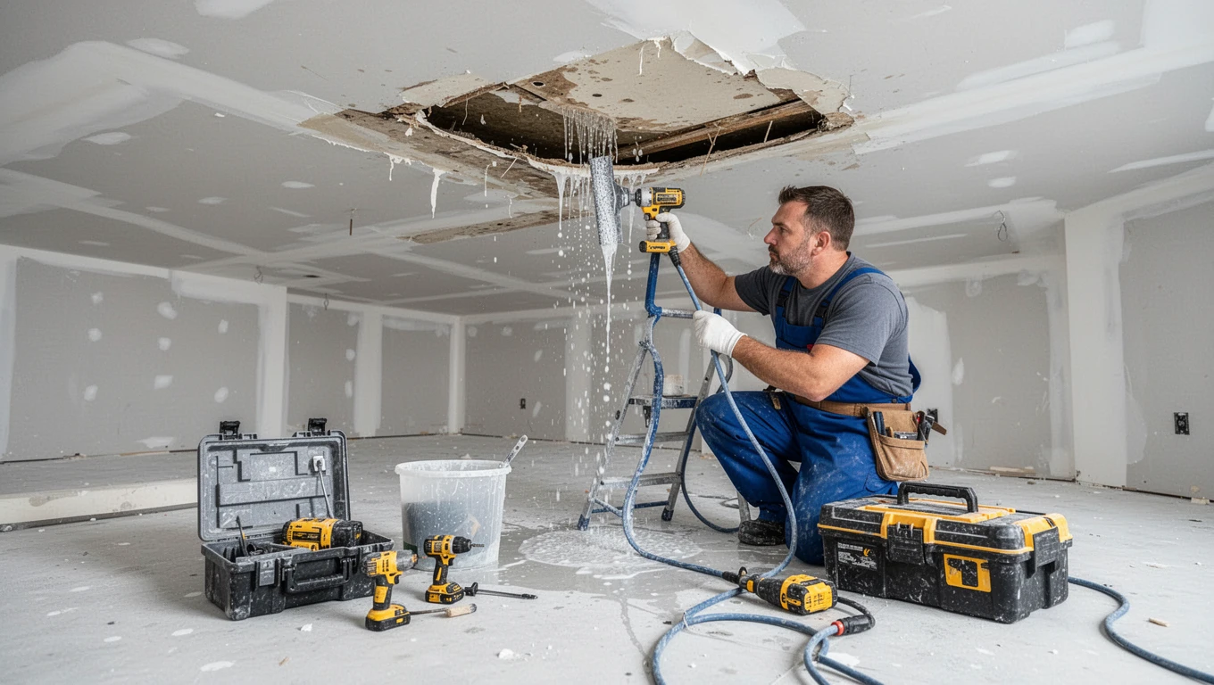 Ceiling Water Damage Repair